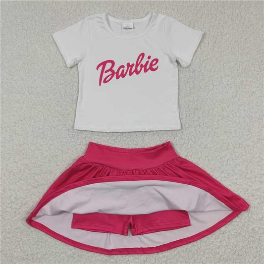 Barbie pink skirt set
