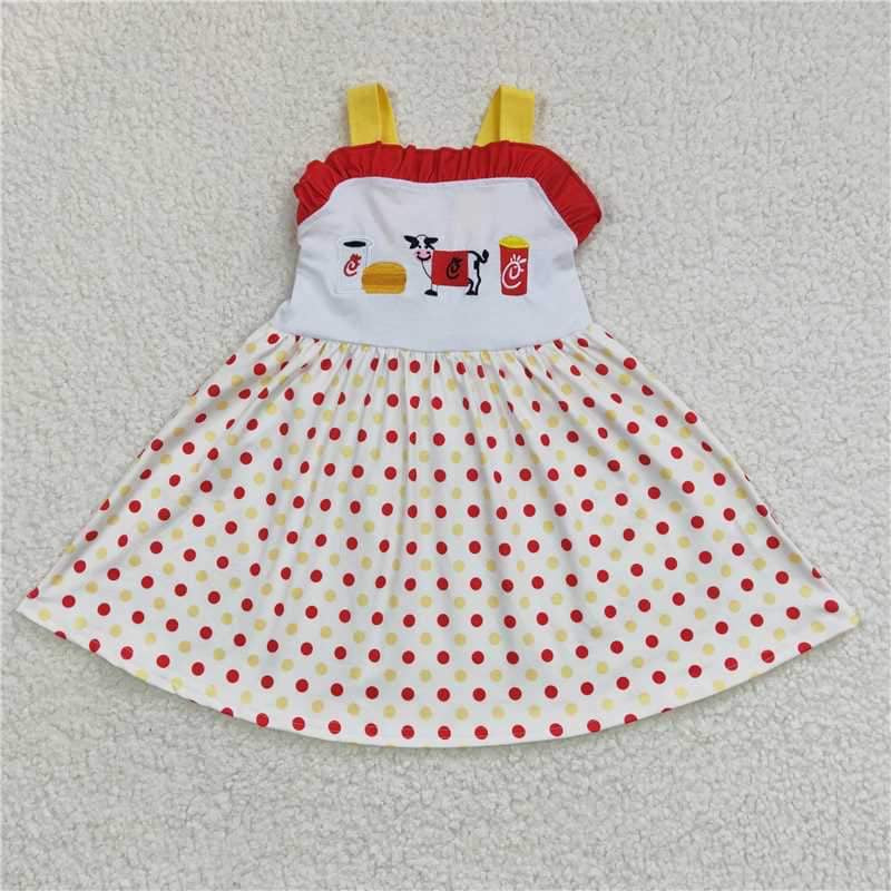 Eat more chickin dot dress
