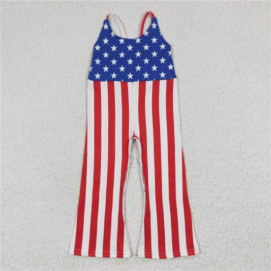 American flag pant romper