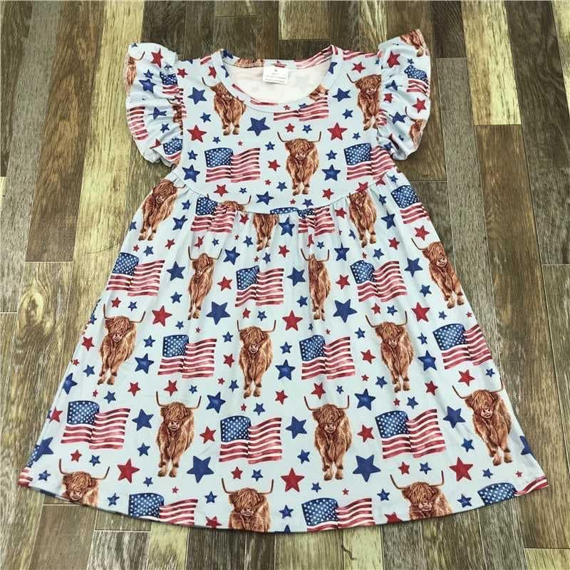 Highland cow American dresses