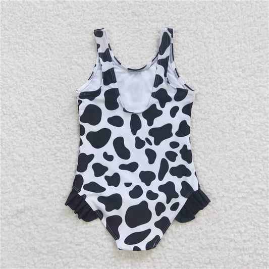 Cow print one piece