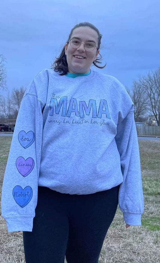 Wears her heart on her sleeve