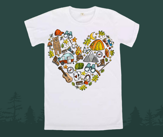 Camping heart