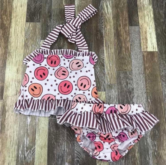 Pink smiley 2 piece