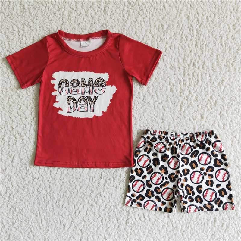 Game day boy short set